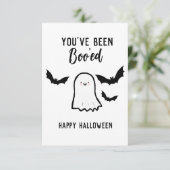Halloween Youve Been Boo ed Dankeskarte (Stehend Vorderseite)