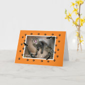 Halloween Yowl-o-ween Scaredy Cat Bats Karte (Gelbe Blume)