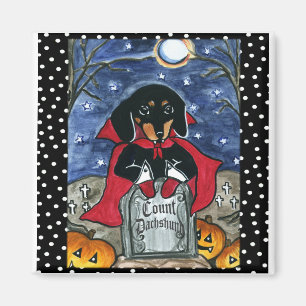 Halloween-Zählung Dachshund Magnet