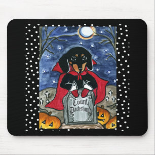 Halloween Zählung Dachshund Mousepad