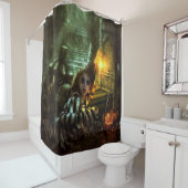 Halloween-Zauber Duschvorhang (Beispiel)