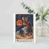 Halloween-Zauber Postkarte (Stehend Vorderseite)