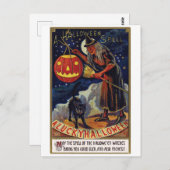 Halloween-Zauber Postkarte (Vorne/Hinten)