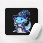 Halloween Zauberer lustiger Axolotl Mousepad (Mit Mouse)