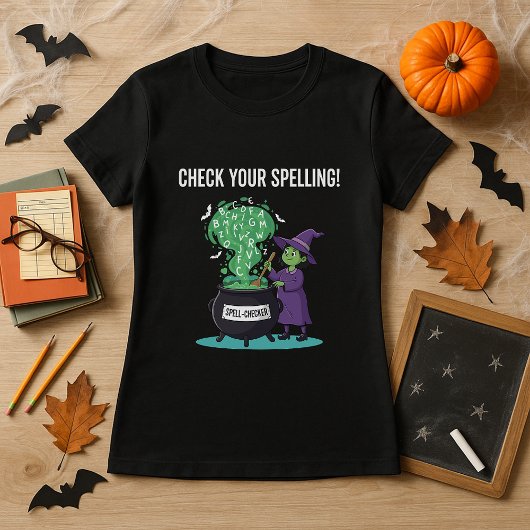 Halloween Zauberlehrer aus dem Schachbrett Hexenme T-Shirt
