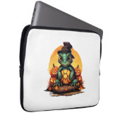 Halloween-Zauberturtle mit Hut im Herbst Laptopschutzhülle (Vorne Rechts)