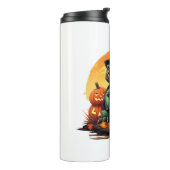 Halloween-Zauberturtle mit Hut im Herbst Thermosbecher (Nach links gedreht)