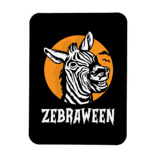 Halloween Zebra Magnet