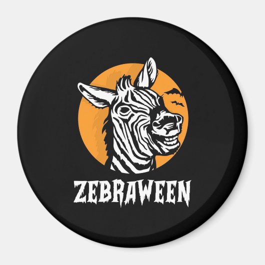 Halloween Zebra Magnet (Vorne)