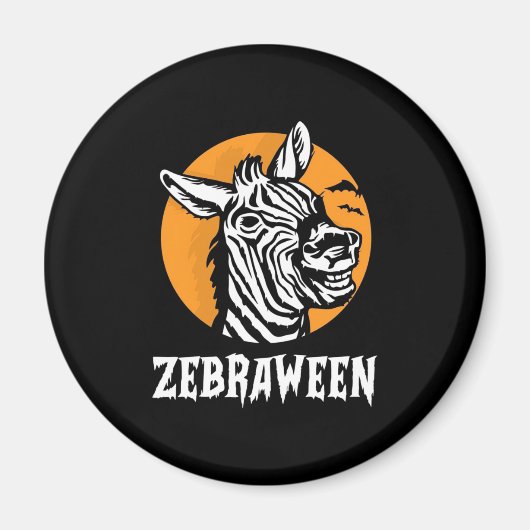 Halloween Zebra Magnet (Vorne)