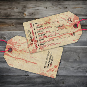 Halloween-Zehenanhänger-Halloween-Irrenanstalt-Par Geschenkanhänger