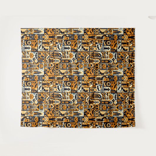 Halloween-Zeichen-Backdrops Wandteppich (Vorderseite (Horizontal))