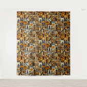 Halloween-Zeichen-Backdrops Wandteppich (Vorderseite)