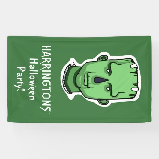 Halloween-Zeichen, benutzerdefiniertes Textbanner  Banner (Horizontal)