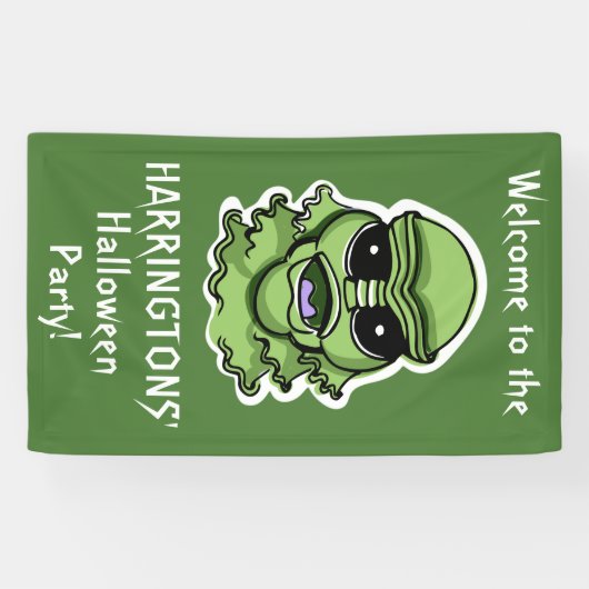 Halloween-Zeichen, benutzerdefiniertes Textbanner  Banner (Horizontal)