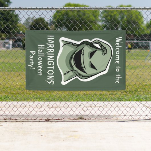 Halloween-Zeichen, benutzerdefiniertes Textbanner  Banner (Insitu)