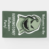 Halloween-Zeichen, benutzerdefiniertes Textbanner  Banner (Horizontal)