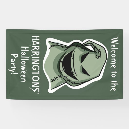 Halloween-Zeichen, benutzerdefiniertes Textbanner  Banner (Horizontal)