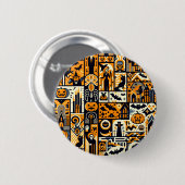 Halloween-Zeichen Button (Vorne & Hinten)