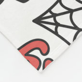 Halloween-Zeichen: Flüchtiges nahtloses Muster Fleecedecke (Ecke)