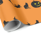 Halloween-Zeichen Geschenkpapier (Rolleneckpunkt)