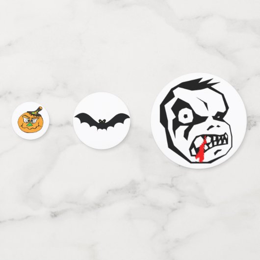 Halloween-Zeichen Konfetti (Rückseiten)