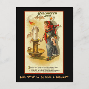 Halloween-Zeichen-Party laden mit blutigem Text Einladungspostkarte