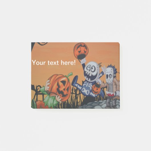 Halloween-Zeichen Post-it Klebezettel (Vorderseite)