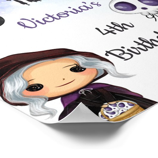 Halloween-Zeichen Poster (Ecke)