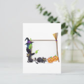Halloween-Zeichen Postkarte (Stehend Vorderseite)