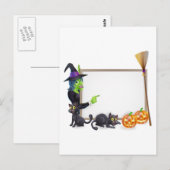 Halloween-Zeichen Postkarte (Vorne/Hinten)