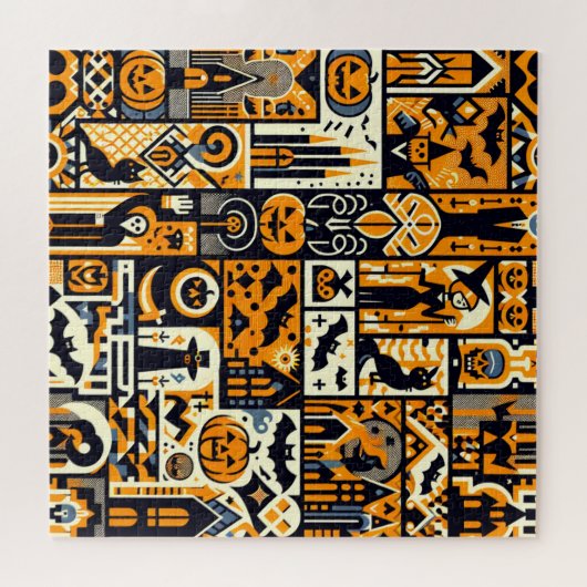 Halloween-Zeichen Puzzle (Horizontal)