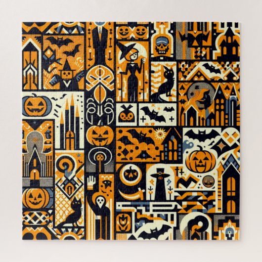 Halloween-Zeichen Puzzle (Vertikal)