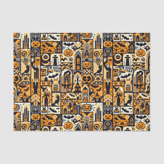 Halloween-Zeichen Seidenpapier (Vorderseite)