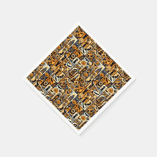 Halloween-Zeichen Serviette (Ecke)