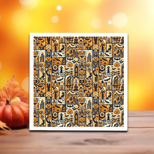 Halloween-Zeichen Serviette