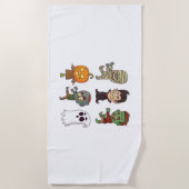 Halloween-Zeichen Strandtuch (Vorderseite)