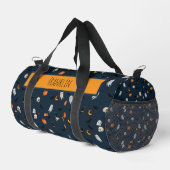 Halloween Zeichnend Individuelle Name Duffle Bag (Rechte Ecke)