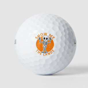 Halloween Zeige mir das Candy Skelett Golfball