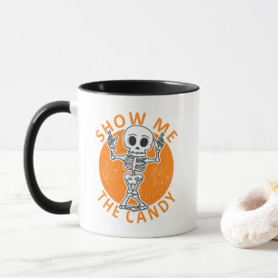 Halloween Zeige mir das Candy Skelett Tasse