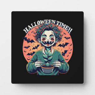 Halloween-Zeit, aber eigentlich glückliche Zeit! Fotoplatte