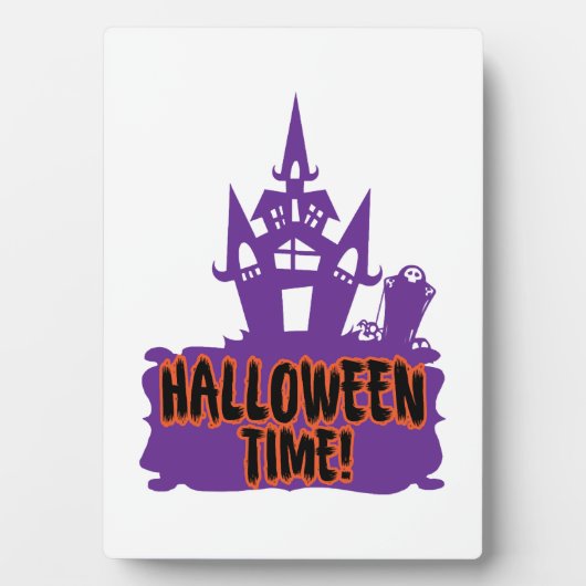 Halloween-Zeit! Fotoplatte (Vorderseite)