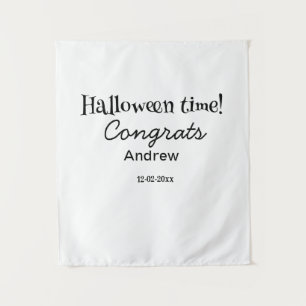 Halloween Zeit Glückwunsch Namensdatum Jahr Gradua Wandteppich