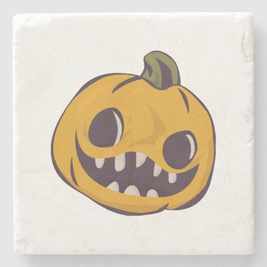 Halloween-Zeit Steinuntersetzer (Vorderseite)