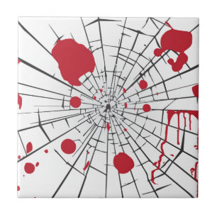 halloween zersplittertes Glas Fliese