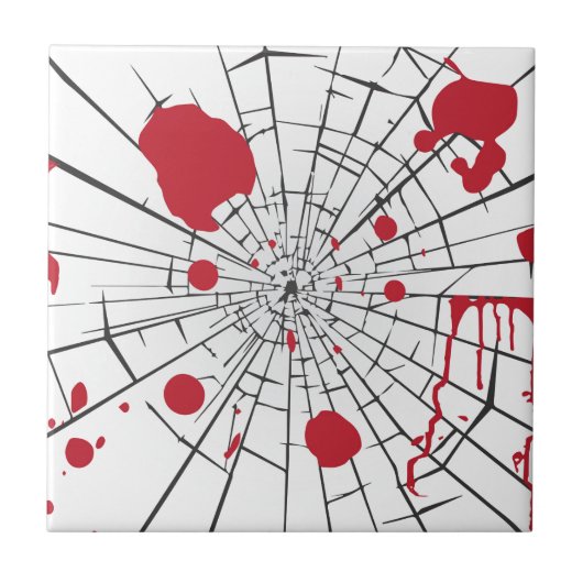 halloween zersplittertes Glas Fliese (Vorderseite)