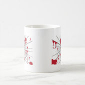 Halloween zersplittertes Glas Kaffeetasse (Mittel)