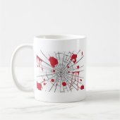 Halloween zersplittertes Glas Kaffeetasse (Links)