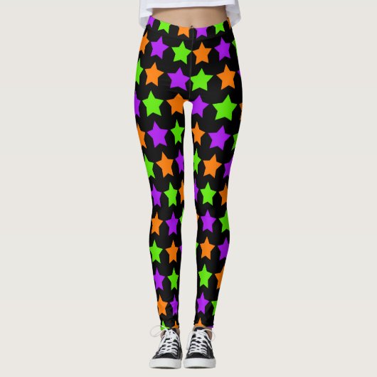HALLOWEEN ZICKZACK LEGGINGS (Vorderseite)