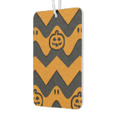 Halloween-Zickzack Muster mit Geistern und Kürbisk Autolufterfrischer (Links)